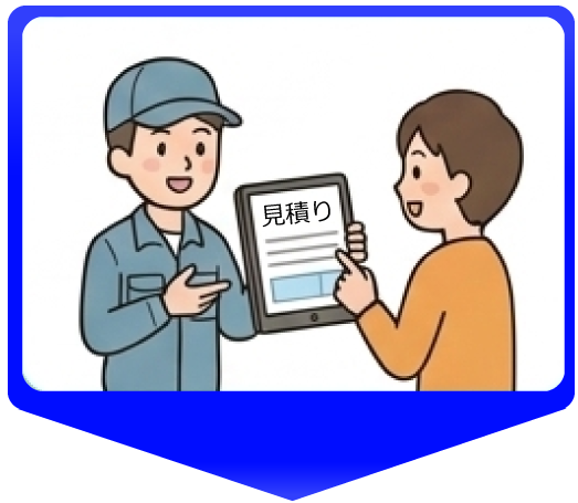 作業前に費用の見積もり