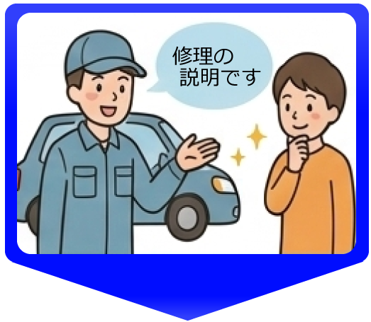 お客様と作業完了のご確認